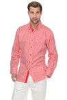Men's Causal Pinstripe Shirt 100% Linen Long Sleeve - Mojito Collection - Guayabera, Long Sleeve Shirt, Mens Shirt, Mojito Guayabera Shirt