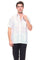 Front view of a man wearing a white, short-sleeved, 4-pocket Men’s Premium Irish Linen Guayabera Shirt.