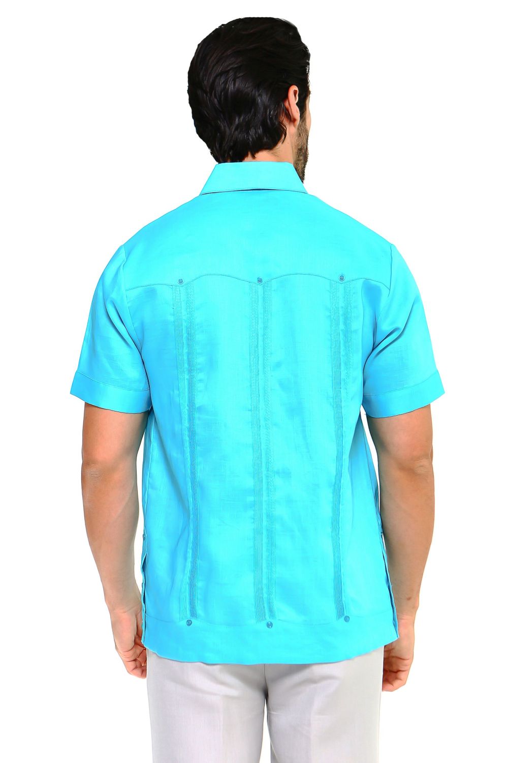 Mojito Collection Big Size Men's Traditional Guayabera Shirt Premium 100% Linen Short Sleeve 3X-8X - Mojito Collection - Guayabera, Mens Shirt, Mojito Guayabera Shirt, Short Sleeve Linen Shir