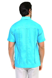 Mojito Collection Big Size Men's Traditional Guayabera Shirt Premium 100% Linen Short Sleeve 3X-8X - Mojito Collection - Guayabera, Mens Shirt, Mojito Guayabera Shirt, Short Sleeve Linen Shir