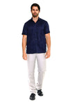 Mojito Collection Big Size Men's Traditional Guayabera Shirt Premium 100% Linen Short Sleeve 3X-8X - Mojito Collection - Guayabera, Mens Shirt, Mojito Guayabera Shirt, Short Sleeve Linen Shir