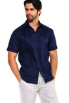 Mojito Collection Big Size Men's Traditional Guayabera Shirt Premium 100% Linen Short Sleeve 3X-8X - Mojito Collection - Guayabera, Mens Shirt, Mojito Guayabera Shirt, Short Sleeve Linen Shir