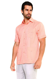 Mojito Collection Big Size Men's Traditional Guayabera Shirt Premium 100% Linen Short Sleeve 3X-8X - Mojito Collection - Guayabera, Mens Shirt, Mojito Guayabera Shirt, Short Sleeve Linen Shir
