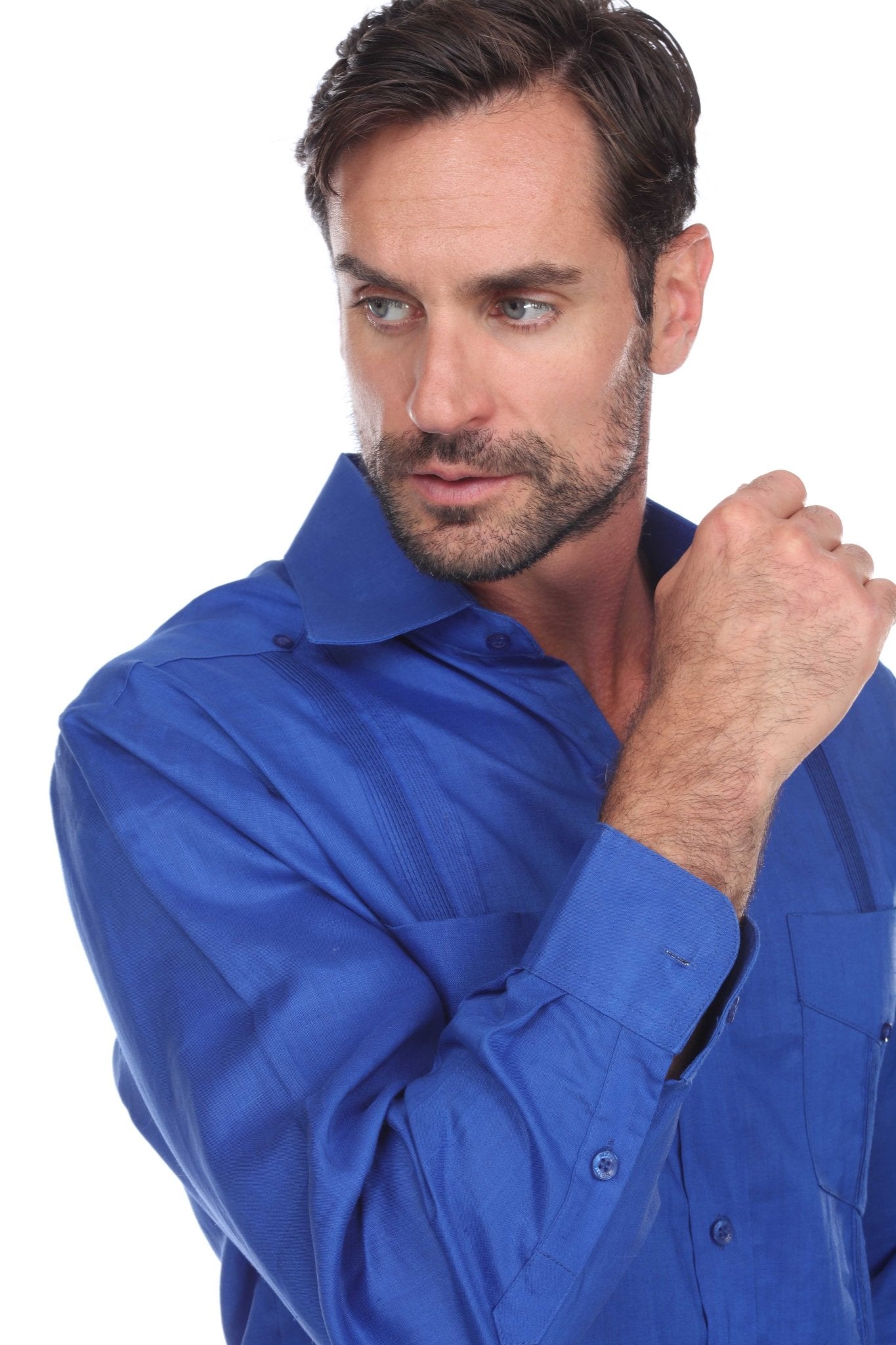 Mojito Collection Men's Guayabera Shirt Premium 100% Linen Long Sleeve - Mojito Collection - Chacabana, Guayabera, Linen Guayabera, Long Sleeve Shirt, Mens Shirt, Mojito Guayabera Shirt, Moji