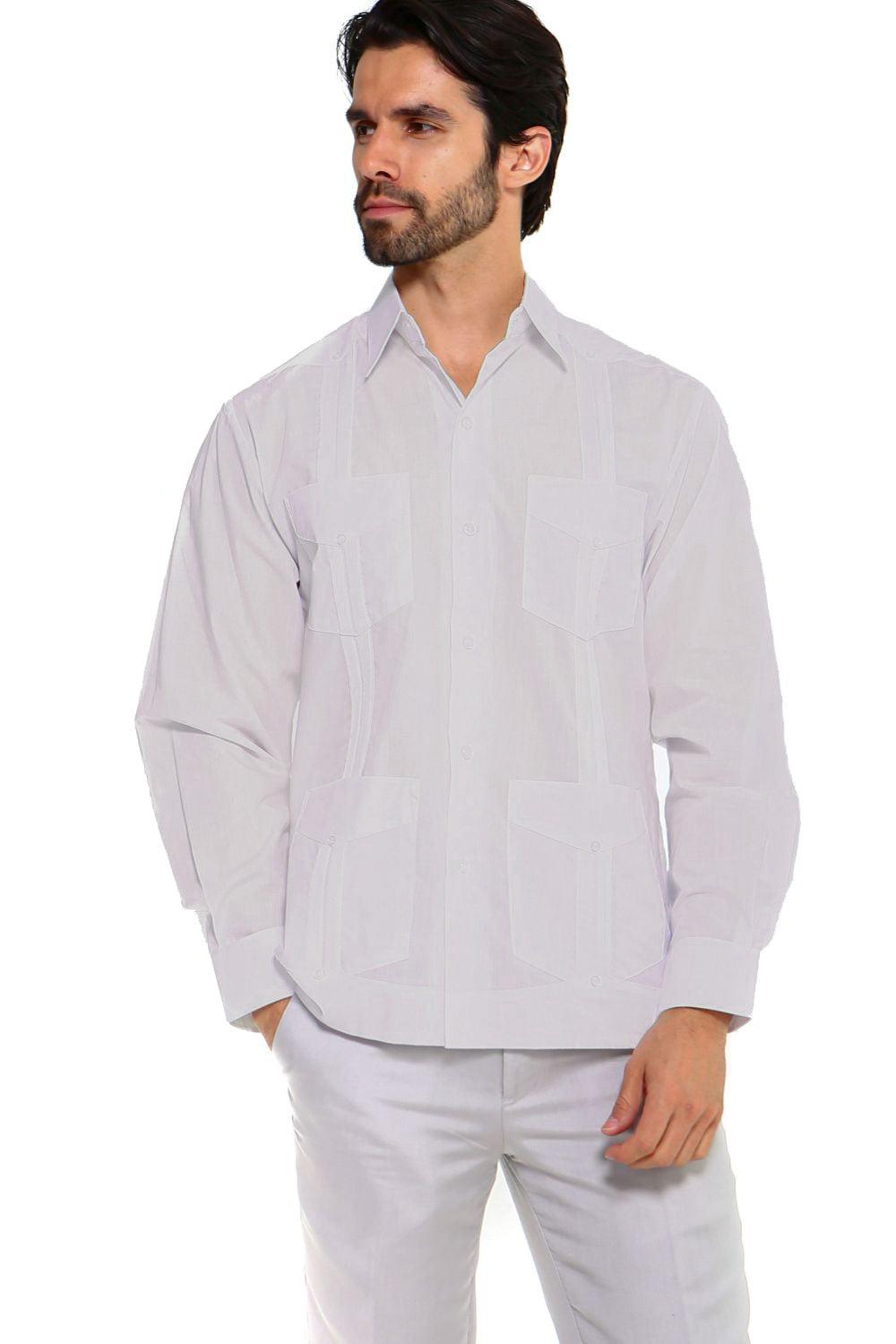 Mojito Collection Men's Guayabera Shirt Premium 100% Linen Long Sleeve - Mojito Collection - Chacabana, Guayabera, Linen Guayabera, Long Sleeve Shirt, Mens Shirt, Mojito Guayabera Shirt, Moji
