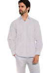 Mojito Collection Men's Guayabera Shirt Premium 100% Linen Long Sleeve - Mojito Collection - Chacabana, Guayabera, Linen Guayabera, Long Sleeve Shirt, Mens Shirt, Mojito Guayabera Shirt, Moji