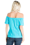 Women's Sexy Guayabera Off-Shoulder Top Button Down Linen Blend S-2X - Mojito Collection - Guayabera Halter Top, Mojito Guayabera Shirt Women, Womens Guayabera Shirt, Womens Shirt