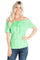 Women's Sexy Guayabera Off-Shoulder Top Button Down Linen Blend S-2X - Mojito Collection - Guayabera Halter Top, Mojito Guayabera Shirt Women, Womens Guayabera Shirt, Womens Shirt