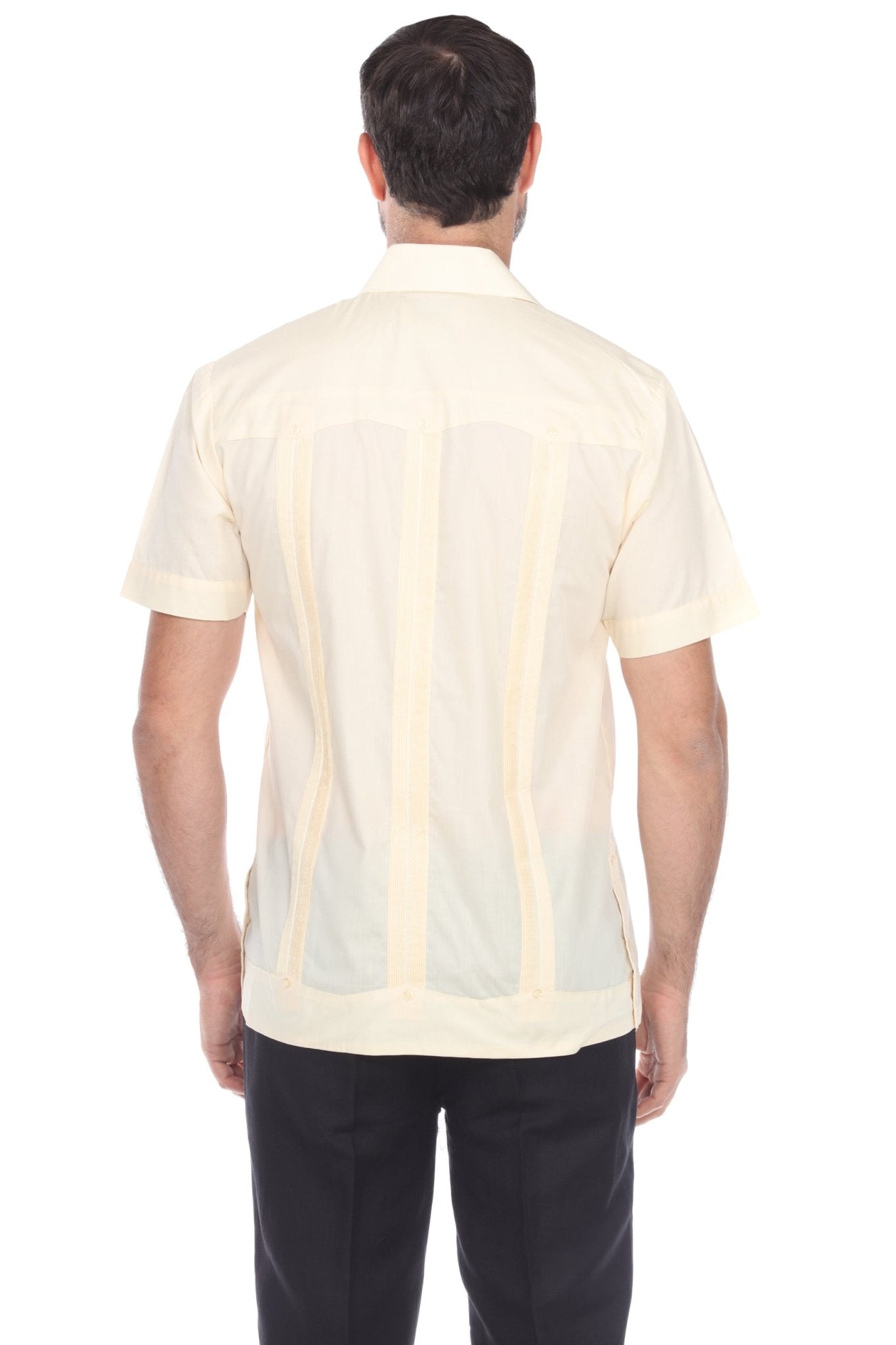 Mojito Collection Guayabera Shirt Classic Poly Cotton Blend Short Sleeve - Mojito Collection - Cuban Shirt, Guayabera, Mens Shirt, Mexican Wedding Shirt, Mojito Guayabera Shirt, White Guayabe