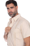 Mojito Collection Guayabera Shirt Classic Poly Cotton Blend Short Sleeve - Mojito Collection - Cuban Shirt, Guayabera, Mens Shirt, Mexican Wedding Shirt, Mojito Guayabera Shirt, White Guayabe