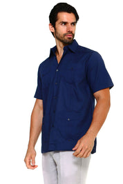 Mojito Collection Big Size Men's Traditional Guayabera Shirt Premium 100% Linen Short Sleeve 3X-8X - Mojito Collection - Guayabera, Mens Shirt, Mojito Guayabera Shirt, Short Sleeve Linen Shir