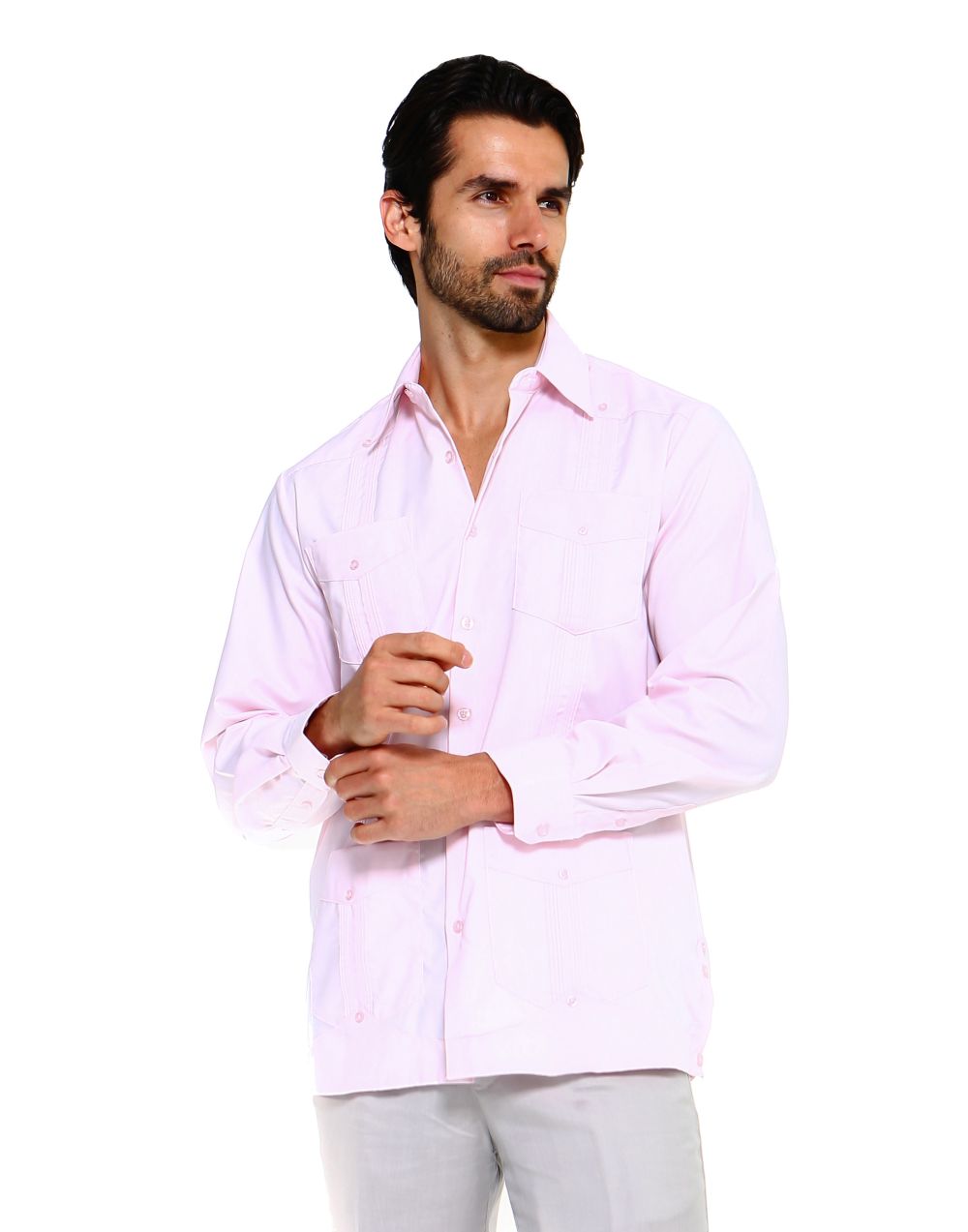 Mojito Collection Men's Guayabera Shirt Premium 100% Linen Long Sleeve - Mojito Collection - Chacabana, Guayabera, Linen Guayabera, Long Sleeve Shirt, Mens Shirt, Mojito Guayabera Shirt, Moji