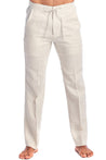 Men's Casual Resort Wear 100% Linen Drawstring Dress Pants - Mojito Collection - Beachwear, Mens Drawstring Pants, Mojito  Linen Pants, Natural Linen Pants, Resortwear Pants