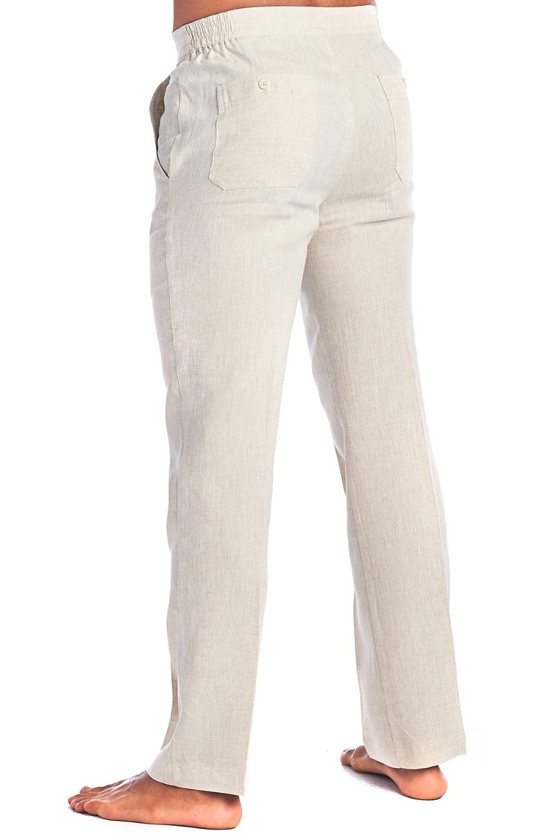 Men's Casual Resort Wear 100% Linen Drawstring Dress Pants - Mojito Collection - Beachwear, Mens Drawstring Pants, Mojito  Linen Pants, Natural Linen Pants, Resortwear Pants