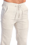 Men's Casual Resort Wear 100% Linen Drawstring Dress Pants - Mojito Collection - Beachwear, Mens Drawstring Pants, Mojito  Linen Pants, Natural Linen Pants, Resortwear Pants