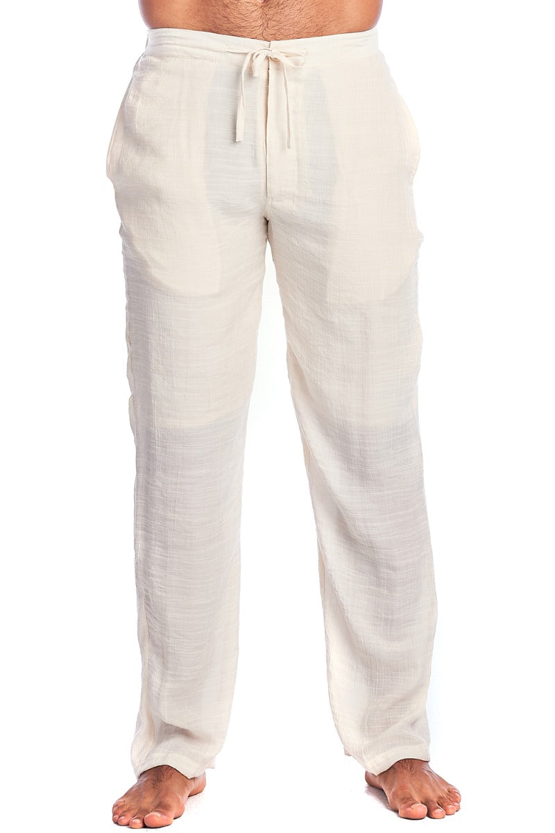 YUHAOTIN Lounge Pants Men Men Linen Casual Lightweight Beach Pants