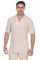 Men's V-Neck Collar Beachwear Short Sleeve Shirt - Mojito Collection - Beachwear Shirt, Mens Shirt, Resortwear, V Neck Shirt