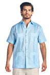 Mojito Collection Big Size Men's Traditional Guayabera Shirt Premium 100% Linen Short Sleeve 3X-8X - Mojito Collection - Guayabera, Mens Shirt, Mojito Guayabera Shirt, Short Sleeve Linen Shir