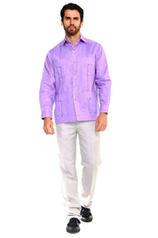 Mojito Collection Men's Guayabera Shirt Premium 100% Linen Long Sleeve - Mojito Collection - Chacabana, Guayabera, Linen Guayabera, Long Sleeve Shirt, Mens Shirt, Mojito Guayabera Shirt, Moji