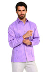 Mojito Collection Men's Big Size Guayabera Shirt Premium 100% Linen Long Sleeve 3X-8X - Mojito Collection - 3X, 4X, 5X, 6X, 7X, 8X, Big Size, Big Size Guayabera, Big Size Shirt, Linen Guayabe