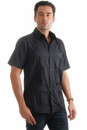 Mojito Collection Big Size Men's Traditional Guayabera Shirt Premium 100% Linen Short Sleeve 3X-8X - Mojito Collection - Guayabera, Mens Shirt, Mojito Guayabera Shirt, Short Sleeve Linen Shir