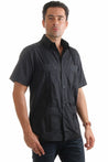 Mojito Collection Big Size Men's Traditional Guayabera Shirt Premium 100% Linen Short Sleeve 3X-8X - Mojito Collection - Guayabera, Mens Shirt, Mojito Guayabera Shirt, Short Sleeve Linen Shir
