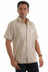 Mojito Collection Big Size Guayabera Shirt Classic Poly Cotton Short Sleeve 3X-8X - Mojito Collection - Guayabera, Mens Shirt, Mojito Guayabera Shirt