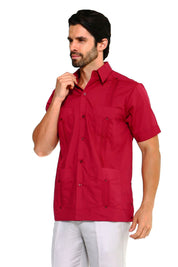 Mojito Collection Big Size Guayabera Shirt Classic Poly Cotton Short Sleeve 3X-8X - Mojito Collection - Guayabera, Mens Shirt, Mojito Guayabera Shirt