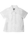Toddler Boys Cotton Blend Guayabera Shirt Short Sleeve by Mojito Collection 0T-4T - Mojito Collection - Boys Shirt, Kids Guayabera, Mojito Boys Guayabera Shirt, Short Sleeve Shirt